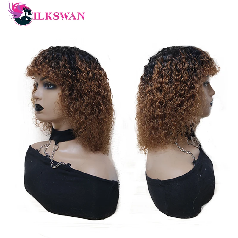 Curly Full Machine Wigs With Bangs Colored Short Wig Remy Human Hair Lace Wig Pixie Cut Wigs For Women 180% Natural Hair Wig
Curly Full Machine Wigs With Bangs Colored Short Wig Remy Human Hair Lace Wig Pixie Cut Wigs For Women 180% Natural Hair Wig