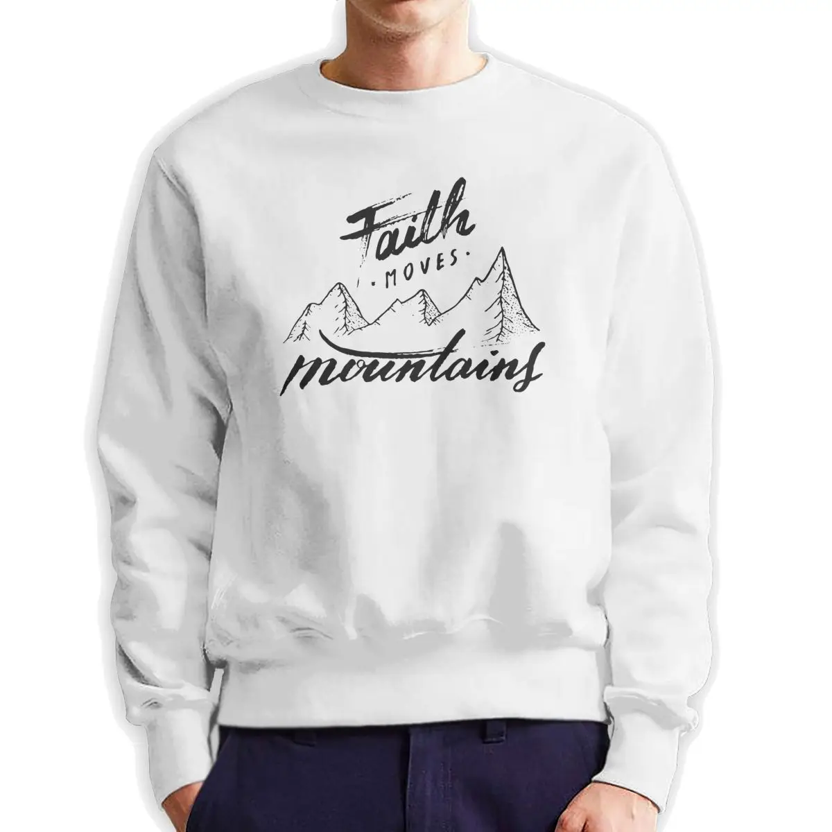 Faith Moves Mountains Men Pullover Pure Cotton Leisure Sweatshirts Motivational Quote Crew Neck Tops Winter Hoodie
Faith Moves Mountains Men Pullover Pure Cotton Leisure Sweatshirts Motivational Quote Crew Neck Tops Winter Hoodie
