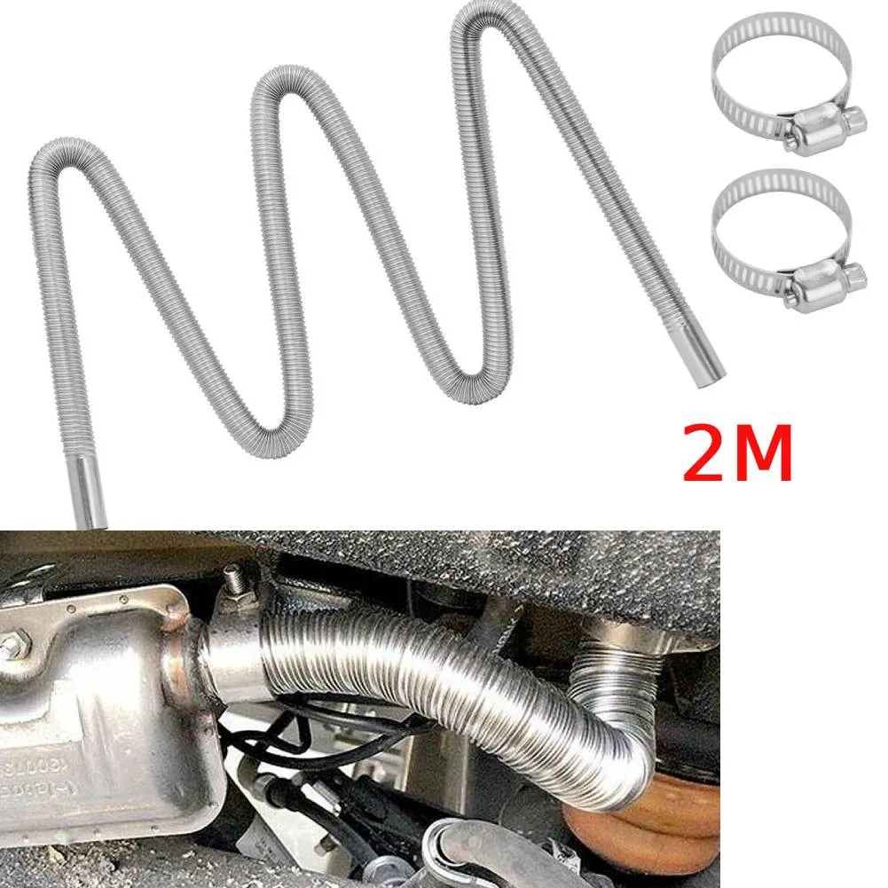 200cm Car Air Parking Heater Exhaust Pipe W/ 2 Clamps Fuel Tank Exhaust Pipe Hose Tube Stainless Steel For Diesel Heater
200cm Car Air Parking Heater Exhaust Pipe W/ 2 Clamps Fuel Tank Exhaust Pipe Hose Tube Stainless Steel For Diesel Heater