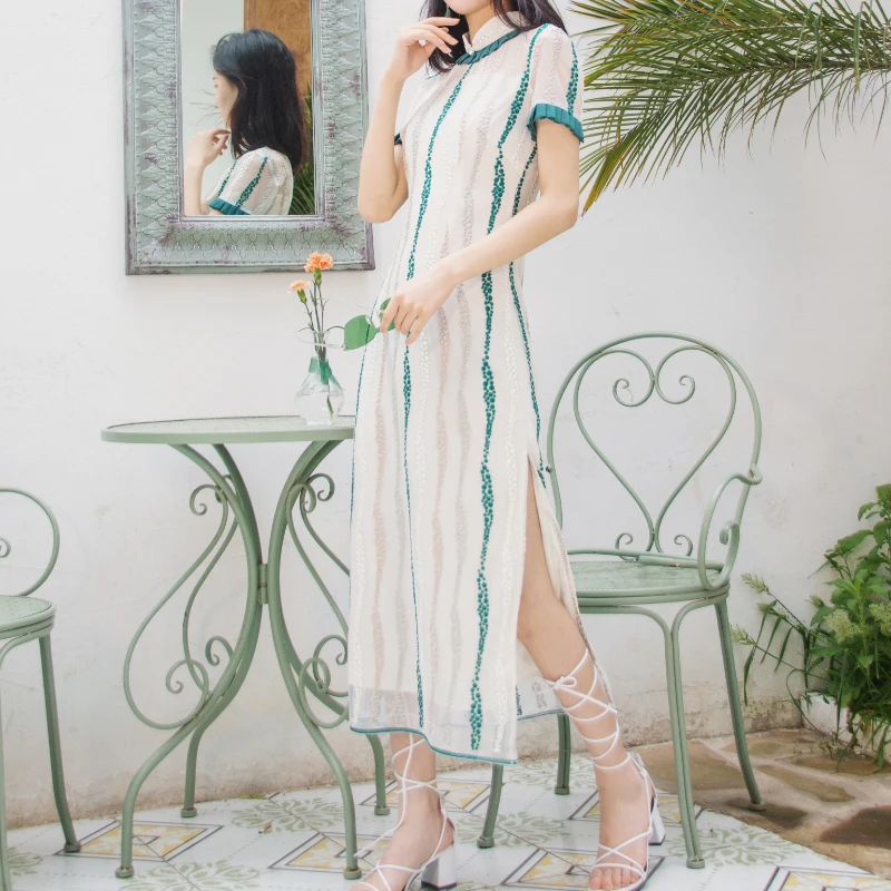 Huai remark custom dress cheongsam female in restoring ancient ways improved long summer girl dress elegant green shoots
Huai remark custom dress cheongsam female in restoring ancient ways improved long summer girl dress elegant green shoots