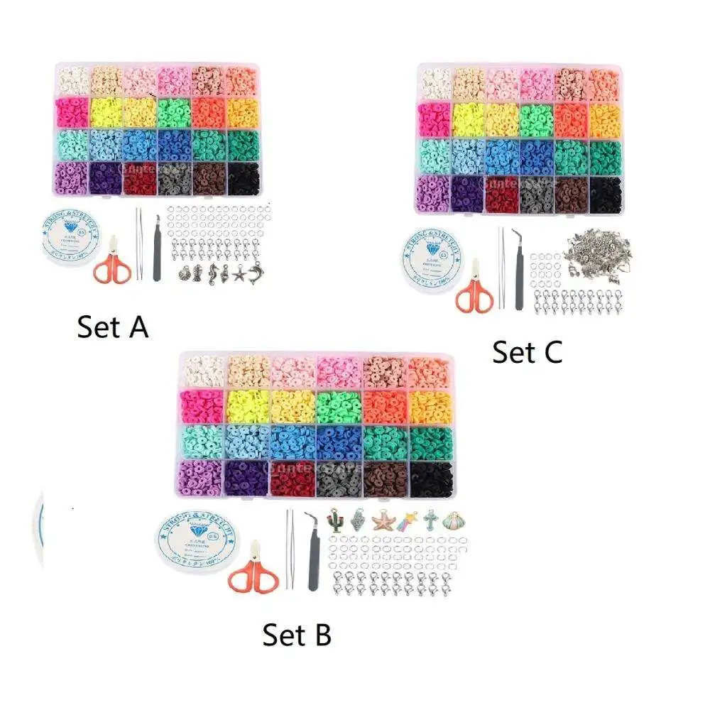 4800 Pcs Clay Heishi Beads Polymer Clay Beads Kit for Bracelets Necklace Loose Spacer Beads DIY Craft 20 Colors with Pendant
4800 Pcs Clay Heishi Beads Polymer Clay Beads Kit for Bracelets Necklace Loose Spacer Beads DIY Craft 20 Colors with Pendant