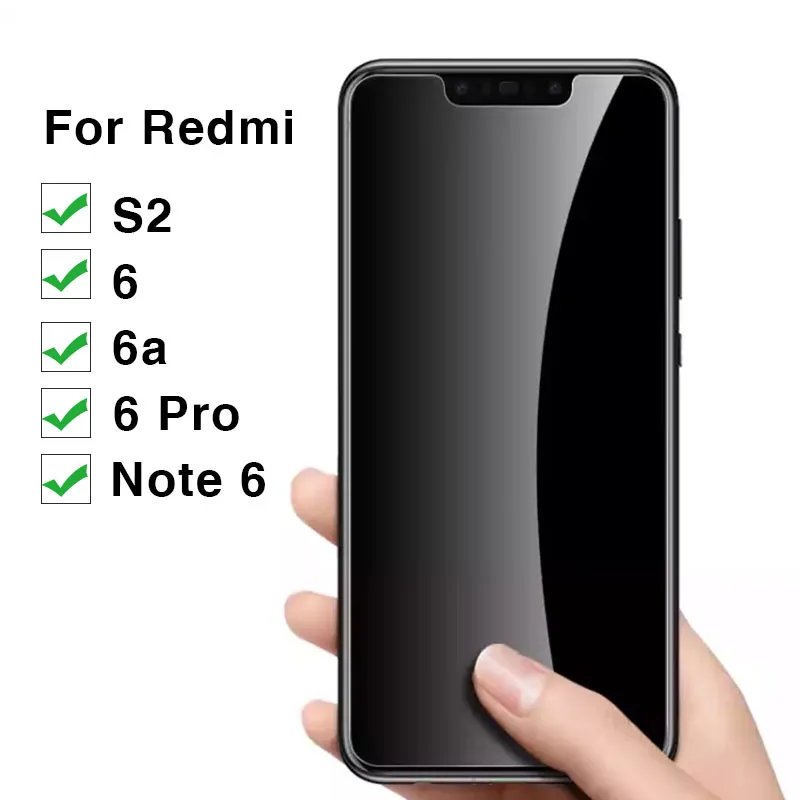 Защитное стекло для xiaomi redmi note 6 pro a 6a s2 закаленное Защита экрана ksiomi red mi s 2 2s a6 6pro