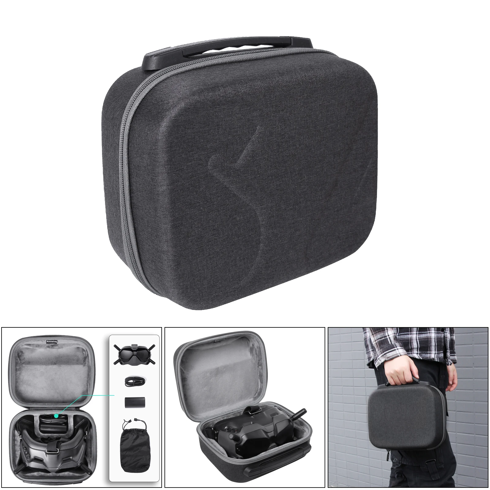 High-grade Wear-resistant Fabric Stable Storage Boxs Bag for DJI, Battery, USB-C data cable accessory, 242 x 202 x 115mm
High-grade Wear-resistant Fabric Stable Storage Boxs Bag for DJI, Battery, USB-C data cable accessory, 242 x 202 x 115mm