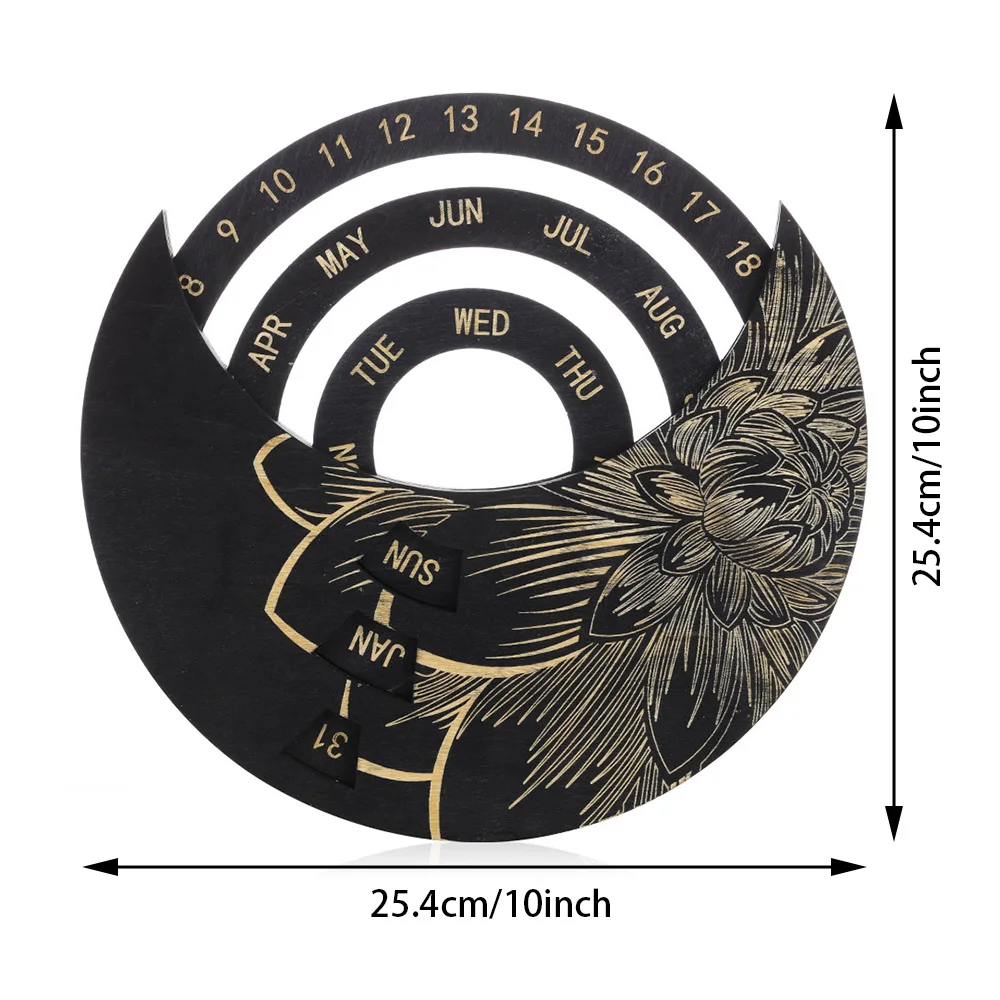 1PC Wood Calendar Rotating Reminder Wall Calendar Flower Pattern Hanging Calendar Hanging Ornament Home Decorations
1PC Wood Calendar Rotating Reminder Wall Calendar Flower Pattern Hanging Calendar Hanging Ornament Home Decorations
