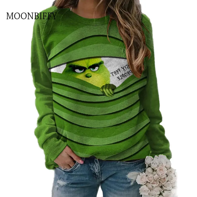 Funny Grinch Christmas Sweatshirts Autumn Casual Letter Print Crewneck Long Sleeve Harajuku Shirt Pullover Top Hoodies 5XL
Funny Grinch Christmas Sweatshirts Autumn Casual Letter Print Crewneck Long Sleeve Harajuku Shirt Pullover Top Hoodies 5XL