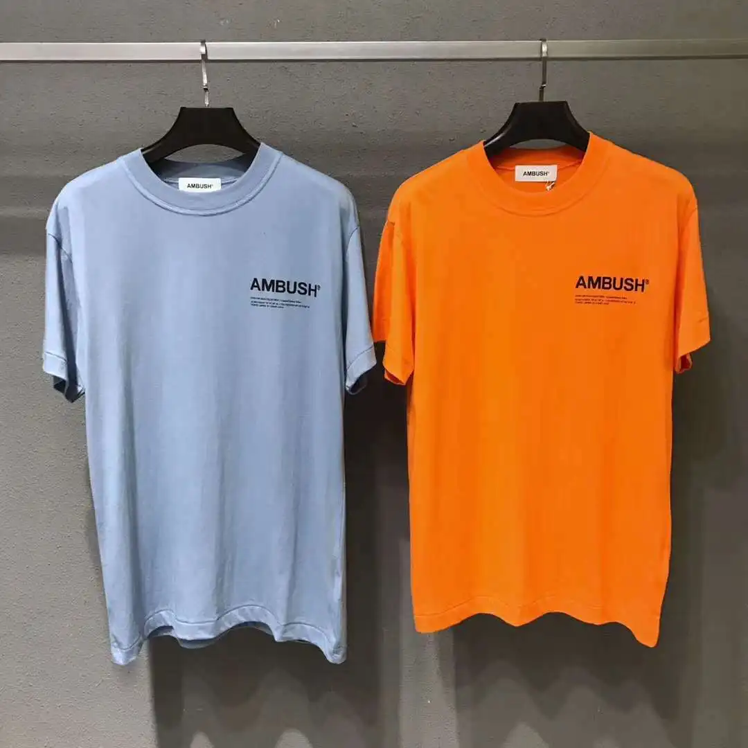 Unisex Hip Hop Ambush T Shirt 1:1 High Quality Casual Cotton Orange Reflective High Street Ambush T-shirt Top Round Neck Tees
Unisex Hip Hop Ambush T Shirt 1:1 High Quality Casual Cotton Orange Reflective High Street Ambush T-shirt Top Round Neck Tees