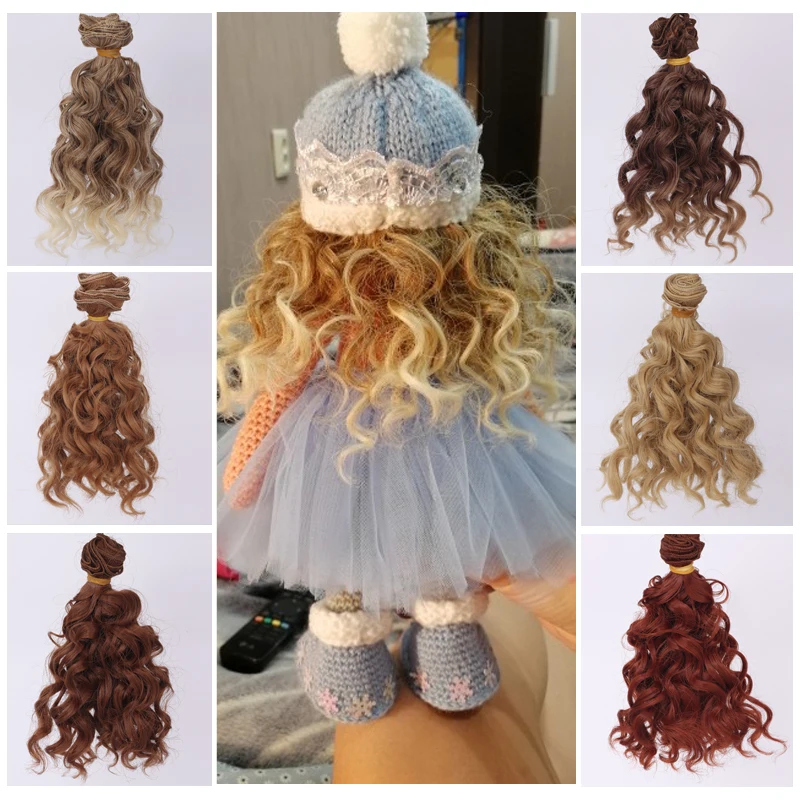 Tress For Dolls 15*100CM Gradient Color Curly Hair Extensions Doll Accessories for All Dolls DIY Hair Wigs
Tress For Dolls 15*100CM Gradient Color Curly Hair Extensions Doll Accessories for All Dolls DIY Hair Wigs