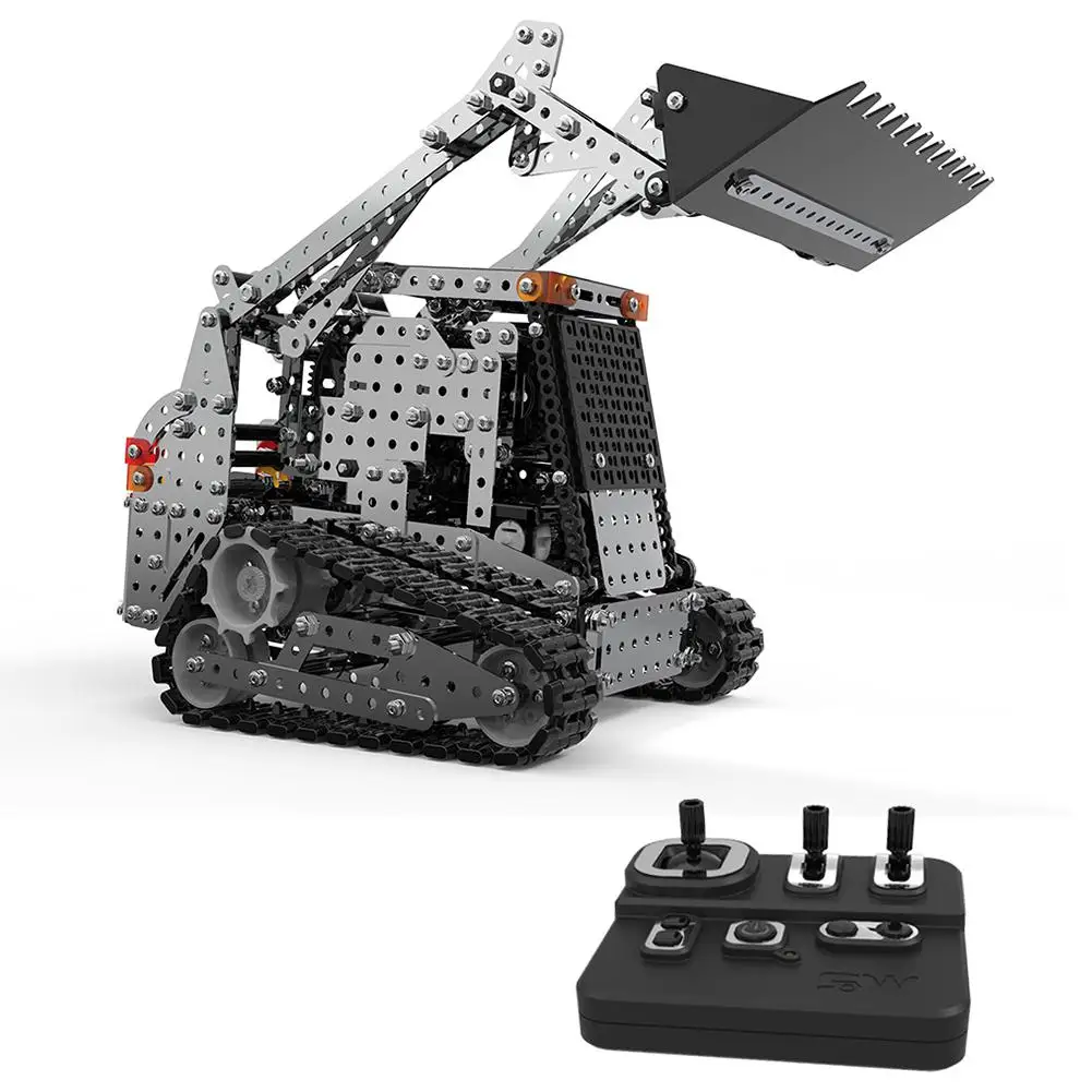 RCtown 1178 шт. 2 4G 10CH RC Гусеничный вилочный погрузчик сделай сам из нержавеющей стали