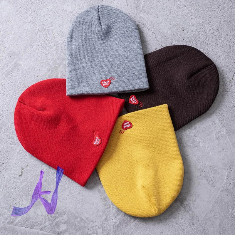 Human Made Wool Hats Red Love Heart Embroidery Cold Hat Men Women Humanmade Knitted Hat
Human Made Wool Hats Red Love Heart Embroidery Cold Hat Men Women Humanmade Knitted Hat