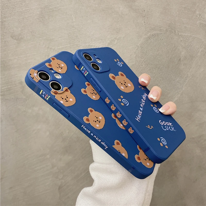 Sweet Bear Phone Case Cute Protective Cover Silicone Capa For iPhone 12 Mini 13 11 Pro XR XS Max X 7 8 Plus Cartoon Bumper Cover 
Sweet Bear Phone Case Cute Protective Cover Silicone Capa For iPhone 12 Mini 13 11 Pro XR XS Max X 7 8 Plus Cartoon Bumper Cover