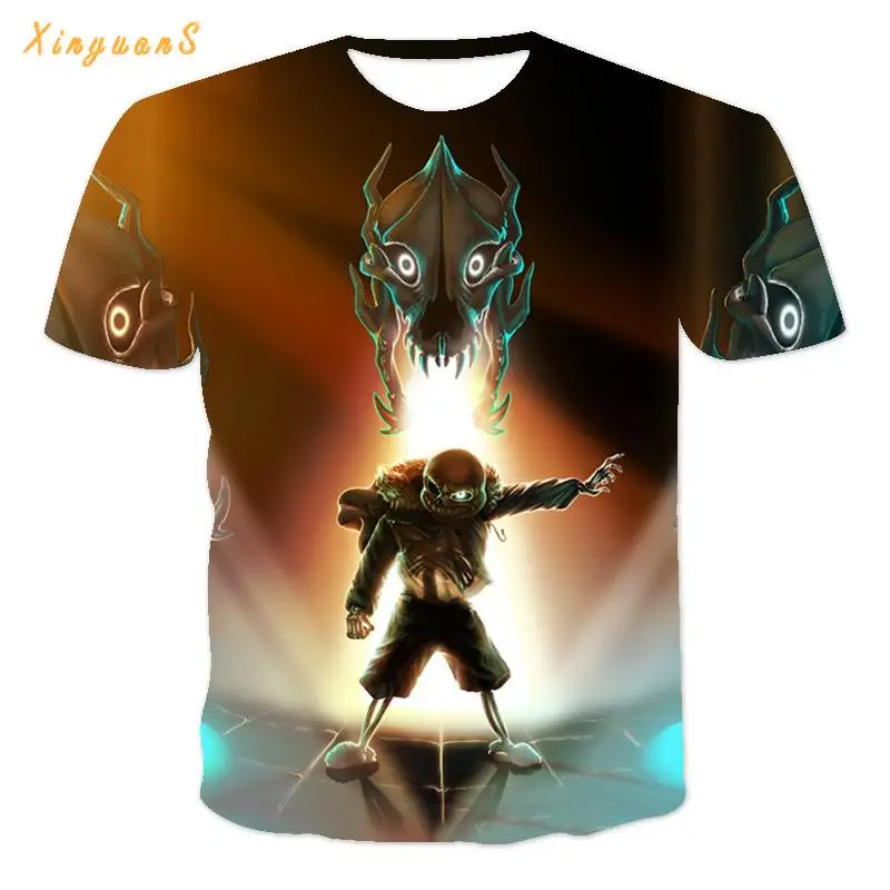 2021 Summer 3D T-shirt Printing Anime Game Legend Short Sleeve Fun Design Cosplay Casual Top T-shirt Boy 110-190 Funny T Shirts
2021 Summer 3D T-shirt Printing Anime Game Legend Short Sleeve Fun Design Cosplay Casual Top T-shirt Boy 110-190 Funny T Shirts