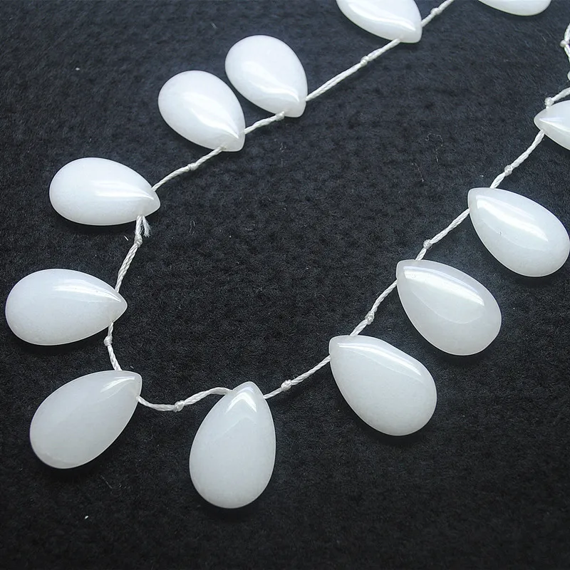 15PCS Nature White Stone Natural Gemstone Loose Beads Accessories Teardrops 18x27mm For Jewelry Designers Lovely Necklaces
15PCS Nature White Stone Natural Gemstone Loose Beads Accessories Teardrops 18x27mm For Jewelry Designers Lovely Necklaces