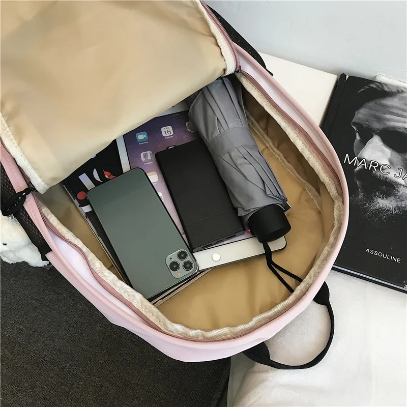 College Waterproof Nylon Women Backpack Large Capacity Printed Letters Laptop Backpacks High Quality School Bags For Students
College Waterproof Nylon Women Backpack Large Capacity Printed Letters Laptop Backpacks High Quality School Bags For Students