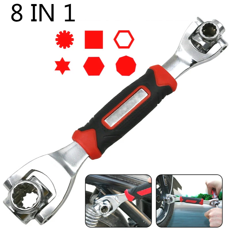 250mm Wrench 48 in 1 Tools Socket Works with Spline Bolts Torx 360 Degree 6-Point Universial Furniture Car Repair tool
250mm Wrench 48 in 1 Tools Socket Works with Spline Bolts Torx 360 Degree 6-Point Universial Furniture Car Repair tool