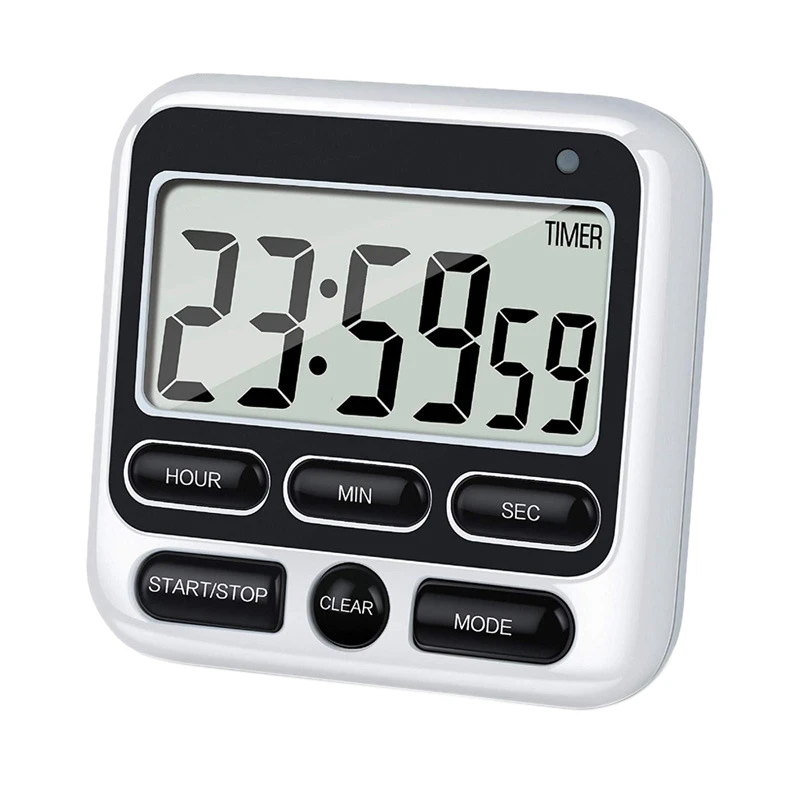 Kitchen Timer, Magnetic Kitchen Timer, with Adjustable Sound Alarm and Memory Function for Cooking and Studying
Kitchen Timer, Magnetic Kitchen Timer, with Adjustable Sound Alarm and Memory Function for Cooking and Studying