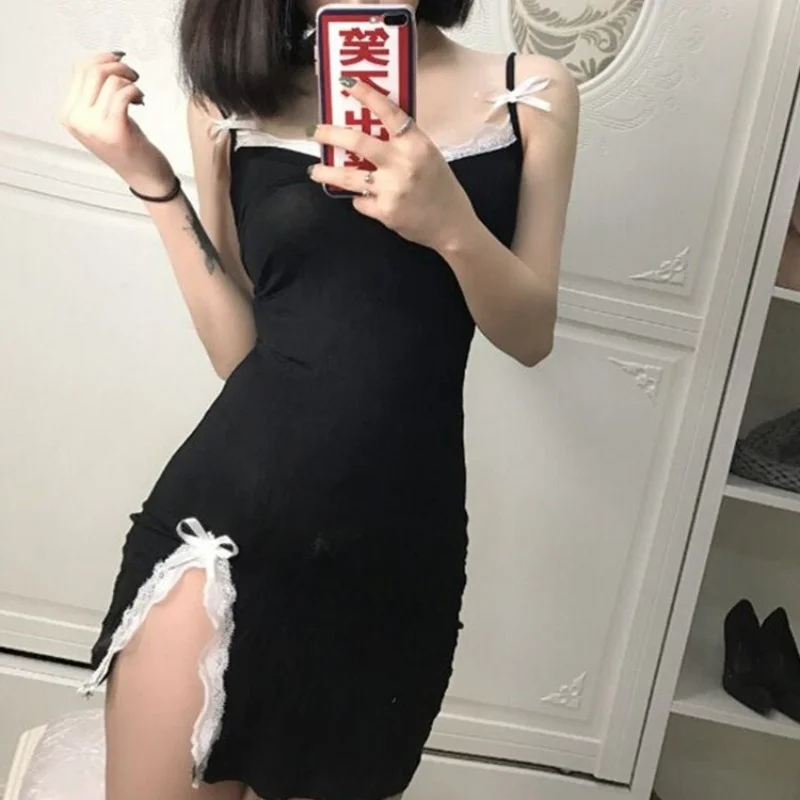 Sexy Hot Women Summer Straps V Neck Mini Dress Backless Low Cut Night Club Dresses Ladies Lace Designer Indoor Suspenders Dress
Sexy Hot Women Summer Straps V Neck Mini Dress Backless Low Cut Night Club Dresses Ladies Lace Designer Indoor Suspenders Dress