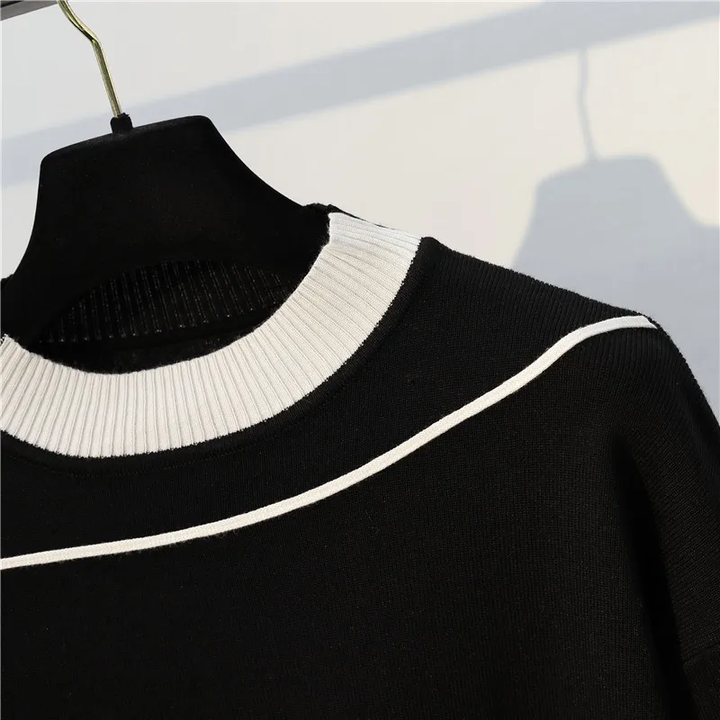 2019 spring Autumn New Women's Sportswear Knit 2 Piece Suit Fashion Sweater Feet Pants Two-piece Female M-4XL 
2019 spring Autumn New Women's Sportswear Knit 2 Piece Suit Fashion Sweater Feet Pants Two-piece Female M-4XL