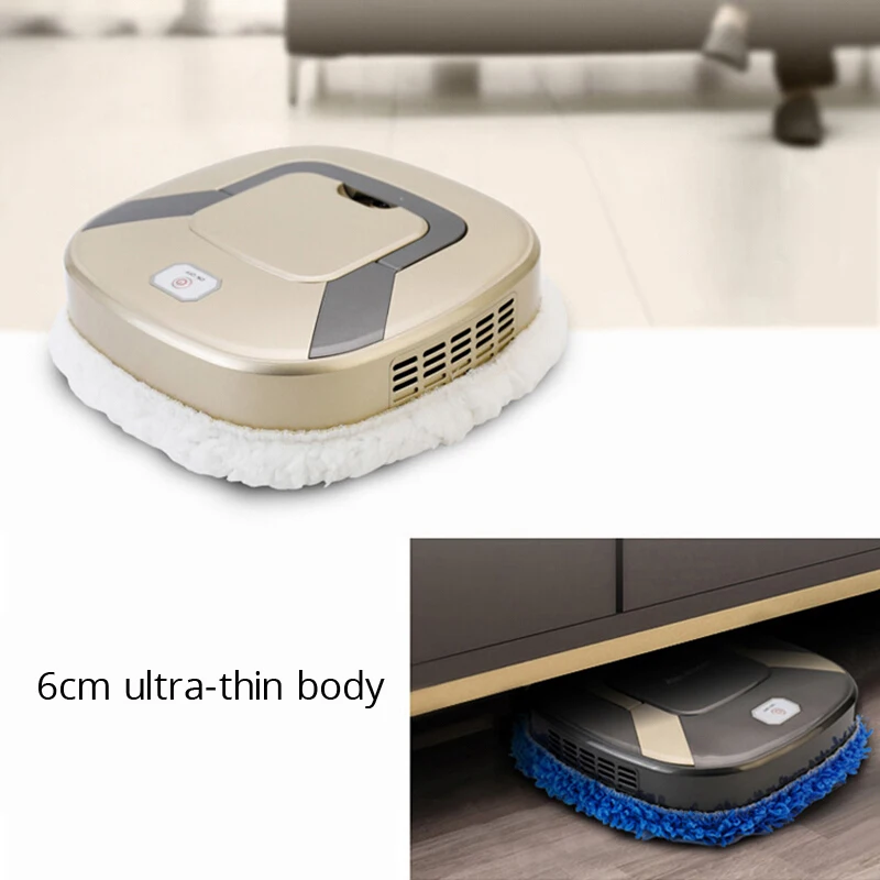 Floor Mopping Robot Intelligent Cleaning Robot Automatic Floor Mopping Machine Wet Dry Dual-use Robot Mop 4000mAh USB Charging 
Floor Mopping Robot Intelligent Cleaning Robot Automatic Floor Mopping Machine Wet Dry Dual-use Robot Mop 4000mAh USB Charging