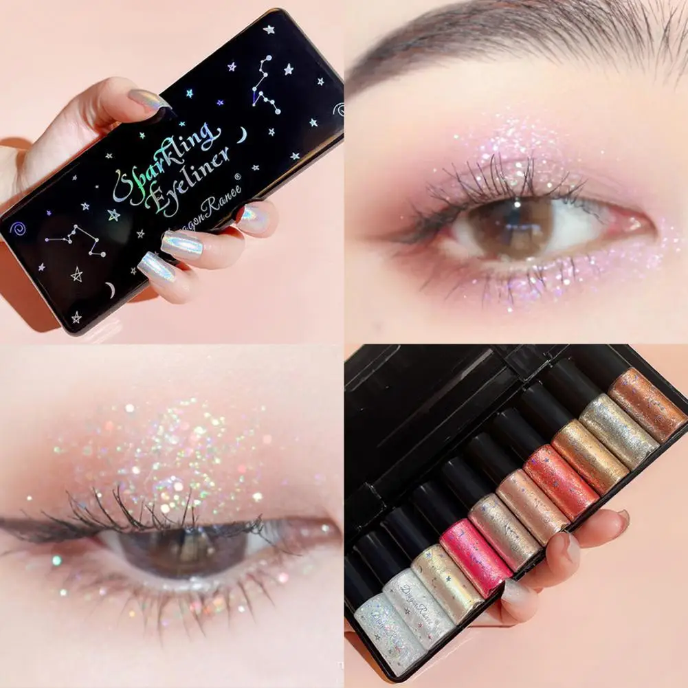 10Pcs 10 x 3.5g Liquid Eyeshadow Diamond Shiny Long-lasting Cosmetics Glitter Eye Makeup Liquid Eyeshadow for Gathering
10Pcs 10 x 3.5g Liquid Eyeshadow Diamond Shiny Long-lasting Cosmetics Glitter Eye Makeup Liquid Eyeshadow for Gathering