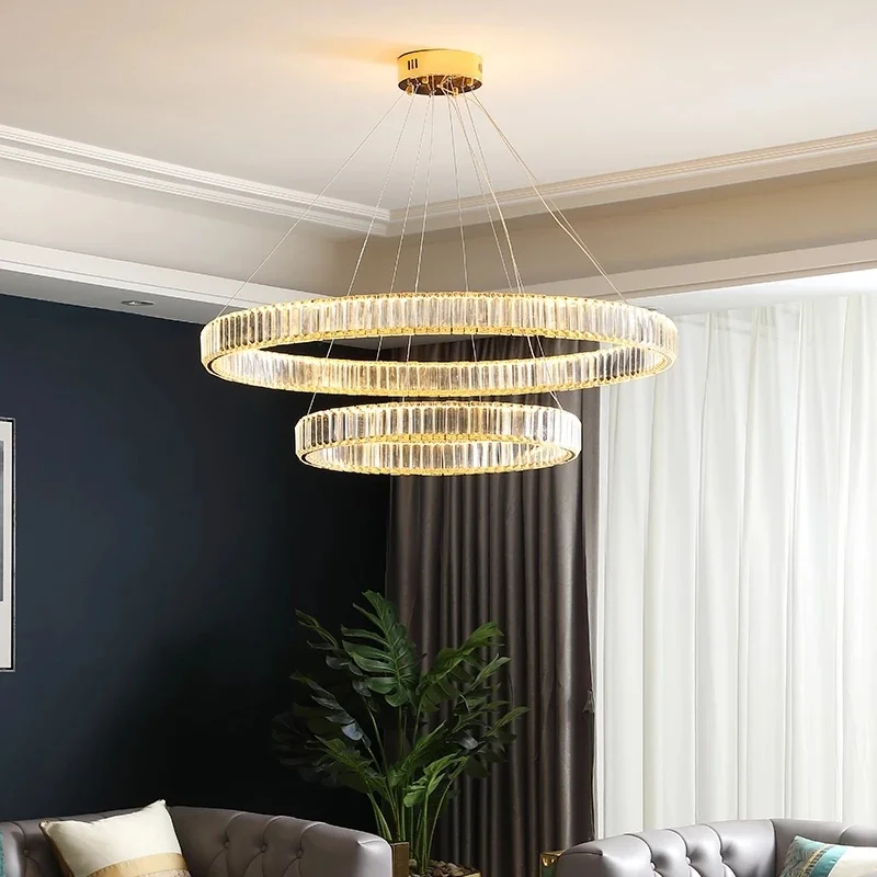 Modern Simple Led Crystal Pendant Lights Atmosphere Dining Room Bedroom New Light Luxury High Grade Home Living Room Chandeliers
Modern Simple Led Crystal Pendant Lights Atmosphere Dining Room Bedroom New Light Luxury High Grade Home Living Room Chandeliers
