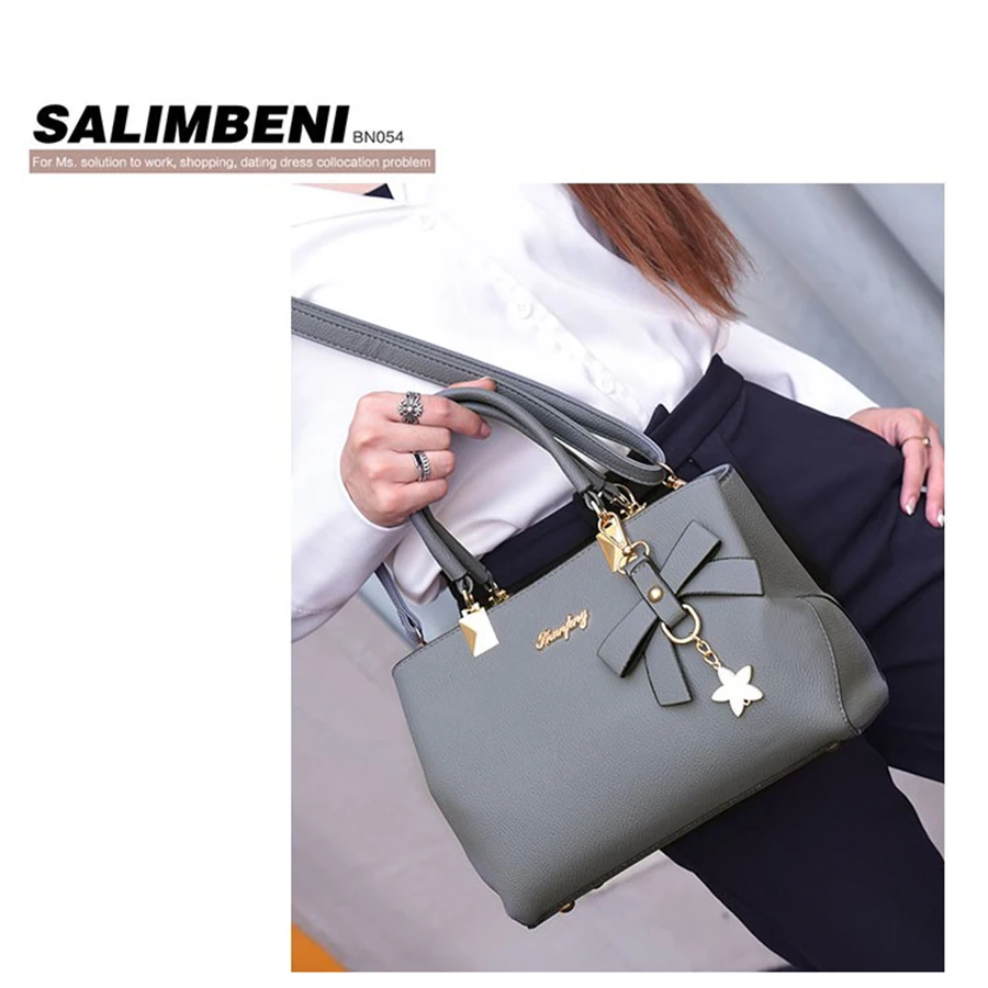 LUKSUS Ins Hot Lady Elegant Handbags for Women Black Grey Blue Leather Crossbody Bag Female Shoulder Bag Bow Decor bolsos mujer
LUKSUS Ins Hot Lady Elegant Handbags for Women Black Grey Blue Leather Crossbody Bag Female Shoulder Bag Bow Decor bolsos mujer