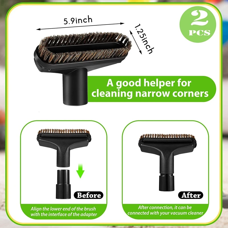 2 Pcs 1.25 Inch Square Horse Hair Dust Brush Dust Tool Dust Care Soft Bristle Cleaner Vacuum Brush Attachment 1-1/4 Inch
2 Pcs 1.25 Inch Square Horse Hair Dust Brush Dust Tool Dust Care Soft Bristle Cleaner Vacuum Brush Attachment 1-1/4 Inch