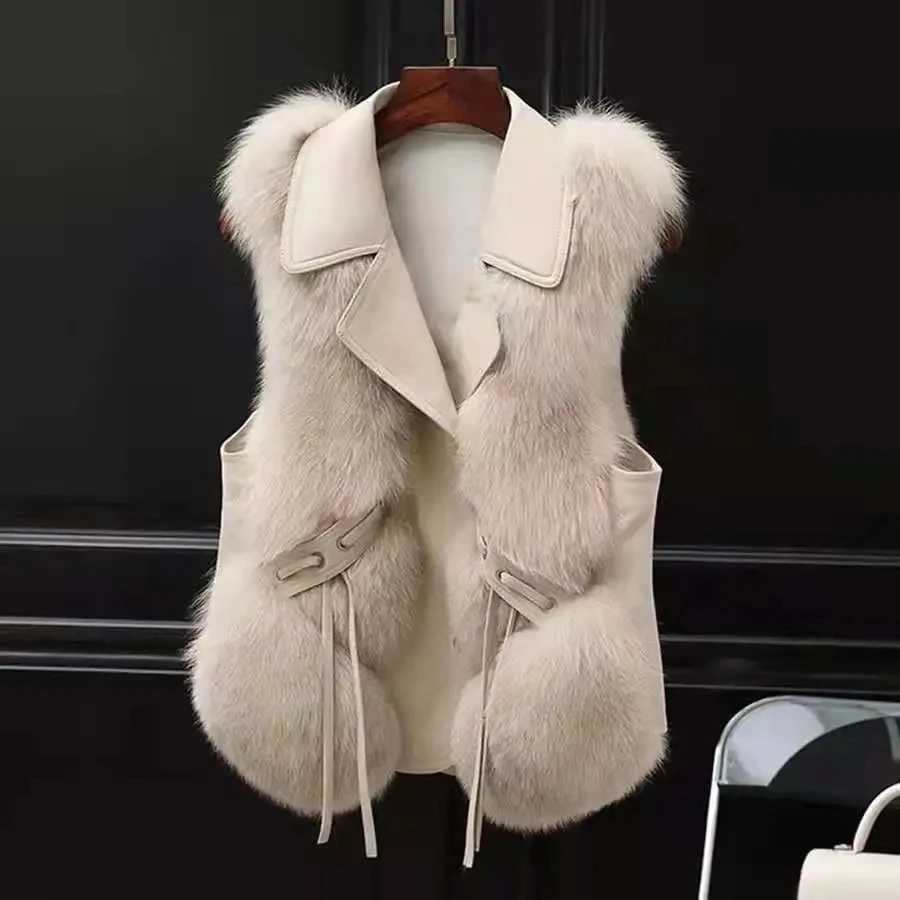 2021 Autumn Winter New Fur Vest Coat Women Short Stitching Imitation Fox Fur Coat Female Style Slim-Fit Ffur Waistcoat Vest A336
2021 Autumn Winter New Fur Vest Coat Women Short Stitching Imitation Fox Fur Coat Female Style Slim-Fit Ffur Waistcoat Vest A336