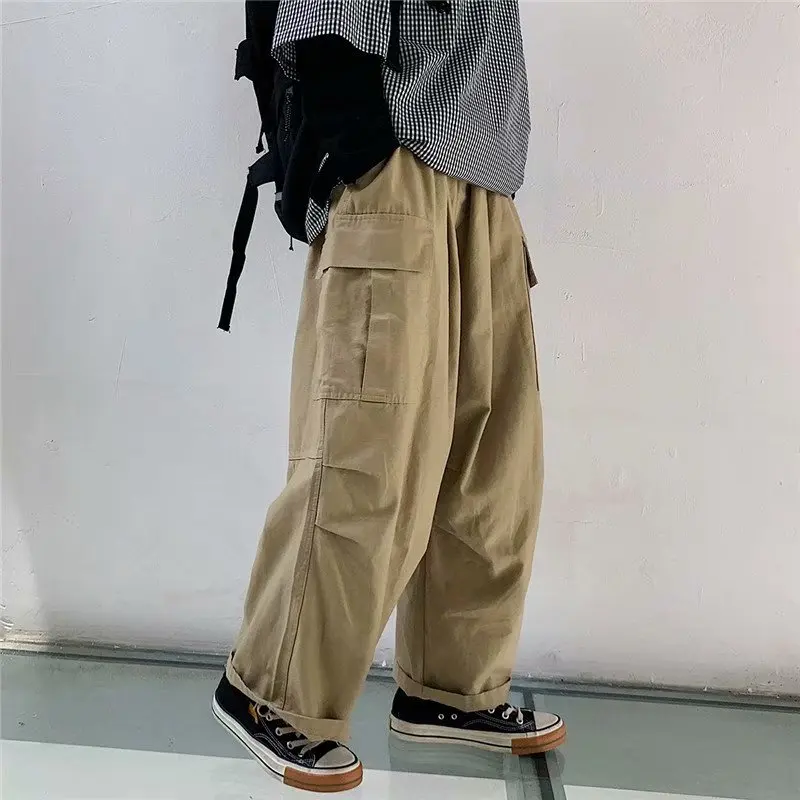 Men Casual Loose Wide Leg Pants Cotton Casual Overalls Multi-pocket Trousers Harem Plus Size Clothing
Men Casual Loose Wide Leg Pants Cotton Casual Overalls Multi-pocket Trousers Harem Plus Size Clothing