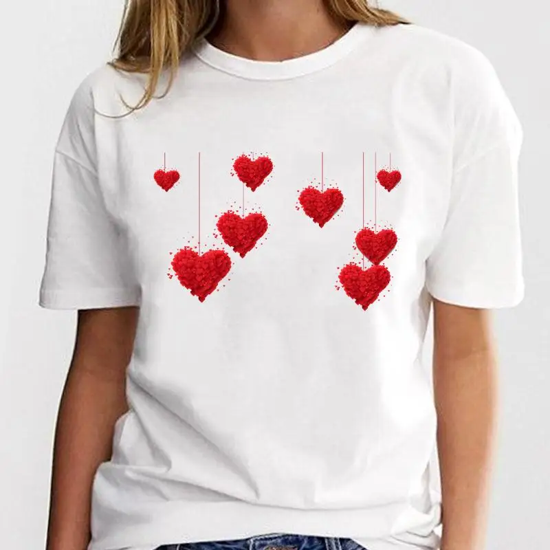 Футболка женская с коротким рукавом, милая Модная рубашка с мультяшным принтом, топ с графическим принтом, День святого Валентина
Футболка женская с коротким рукавом, милая Модная рубашка с мультяшным принтом, топ с графическим принтом, День святого Валентина