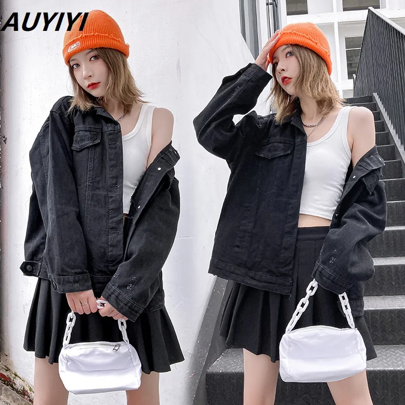 AUYIYI 2021 Autumn New Fashion Wild Loose Casual Heavy Industry Flower Embroidery Retro Fried Street Denim Jacket Female
AUYIYI 2021 Autumn New Fashion Wild Loose Casual Heavy Industry Flower Embroidery Retro Fried Street Denim Jacket Female