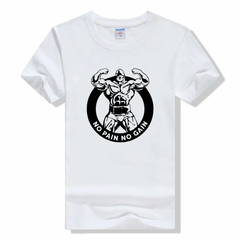 no pain no gain Gym Men t shirt Summer Muscle guys Brand T-Shirt Men women Fitness motion Short sleeve Tops Tees
no pain no gain Gym Men t shirt Summer Muscle guys Brand T-Shirt Men women Fitness motion Short sleeve Tops Tees