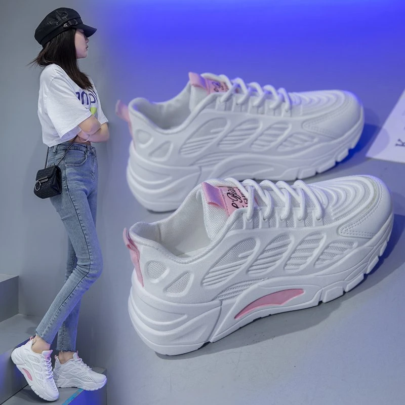 2021 New Daddy Shoes Female Spring and Summer Breathable Travel Shoes with Thick-soled Sports Casual White Shoes
2021 New Daddy Shoes Female Spring and Summer Breathable Travel Shoes with Thick-soled Sports Casual White Shoes