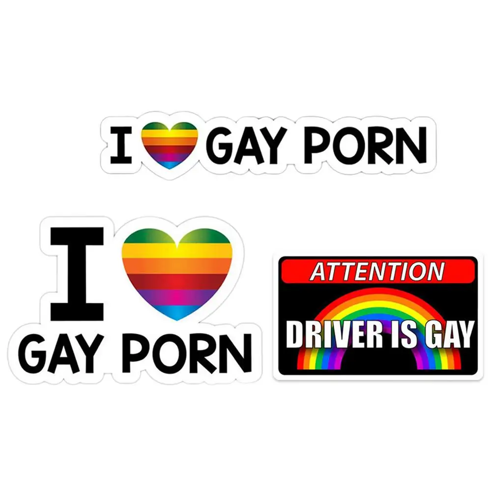 

Я люблю геев, автомобиль, Светоотражающая наклейка, забавная, брызгозащищенная, искусство, дизайн, автомобили, внешние аксессуары
