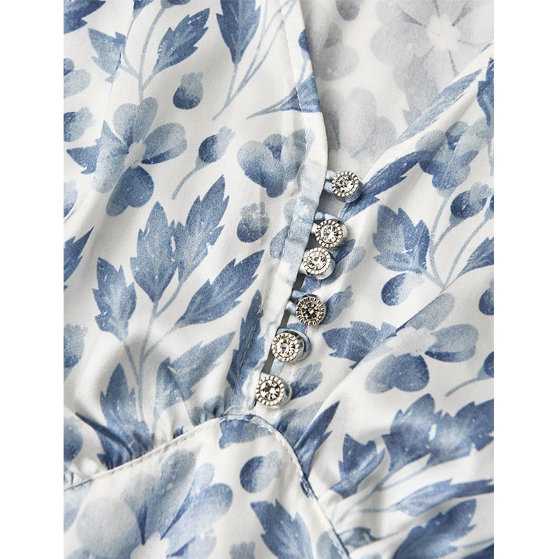 SHUCHAN Ropa Mujer Verano Vestidos De Salir Natural Silk Boutique Women Clothing Prairie Chic Knee-Length Puff Sleeve V-Neck
SHUCHAN Ropa Mujer Verano Vestidos De Salir Natural Silk Boutique Women Clothing Prairie Chic Knee-Length Puff Sleeve V-Neck