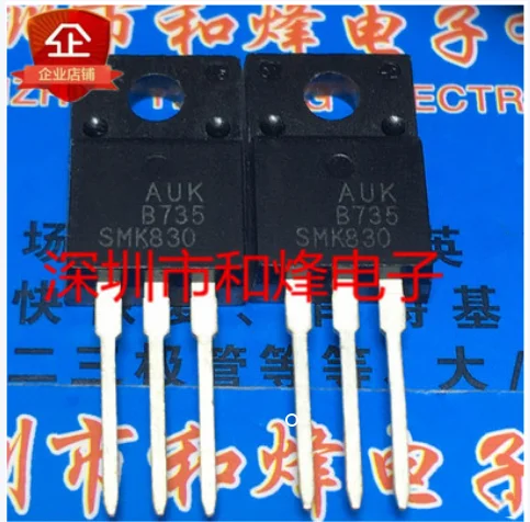 

Free Shipping 10pcs SMK830 TO-220F 500V 4.5A