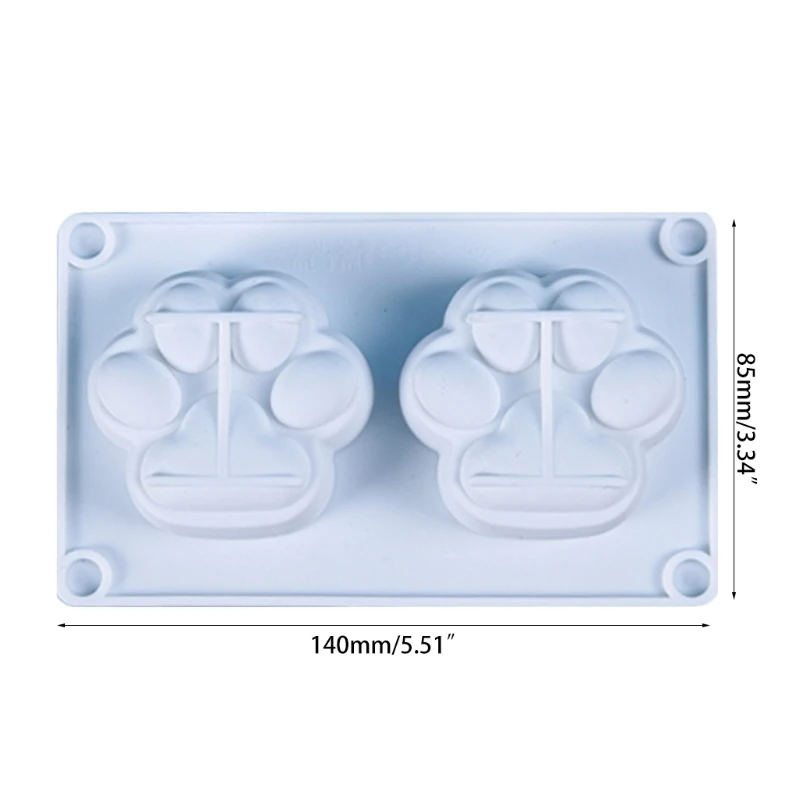 2-Cavity Cats Paws Silicone Mold Crystal Epoxy Plaster Mould Aromatherapy Candle Making DIY Supplies Cake Baking Tool
2-Cavity Cats Paws Silicone Mold Crystal Epoxy Plaster Mould Aromatherapy Candle Making DIY Supplies Cake Baking Tool
