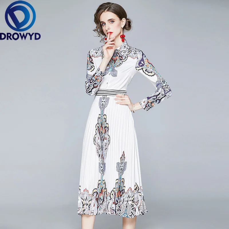 Fashion Summer Midi Dress for Women Long-sleeve Slim New Pleated Dresses High Waist Elegant Party Dresses Vestidos Robe Femme
Fashion Summer Midi Dress for Women Long-sleeve Slim New Pleated Dresses High Waist Elegant Party Dresses Vestidos Robe Femme