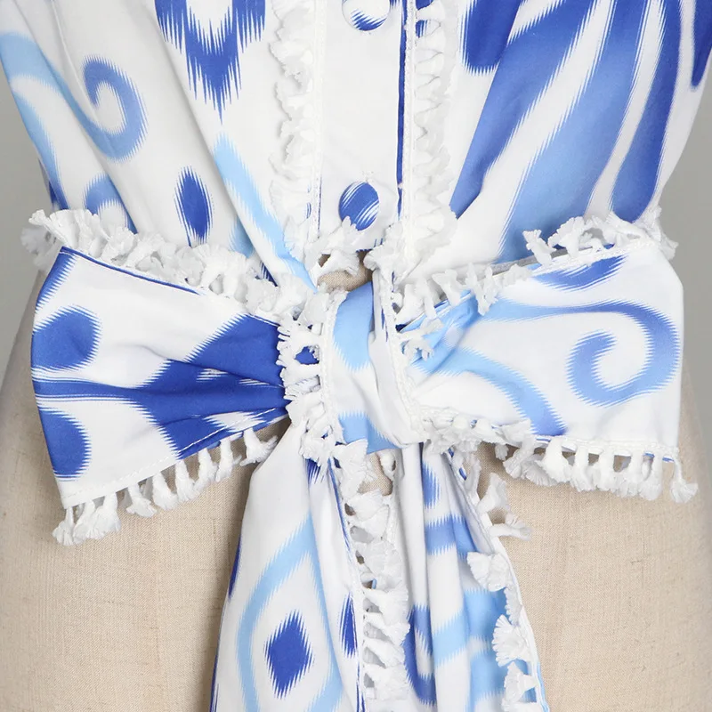 2021 Summer Printed Two Piece Set for Women Bowknot Shirt and Ruched Mini Skirt Female Sets
2021 Summer Printed Two Piece Set for Women Bowknot Shirt and Ruched Mini Skirt Female Sets
