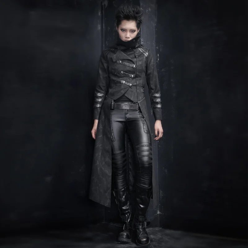 Lift the magic sigh lift the Punk Rave visual band Gothic cavalry neutral punk multi wear French windbreaker y364
Lift the magic sigh lift the Punk Rave visual band Gothic cavalry neutral punk multi wear French windbreaker y364
