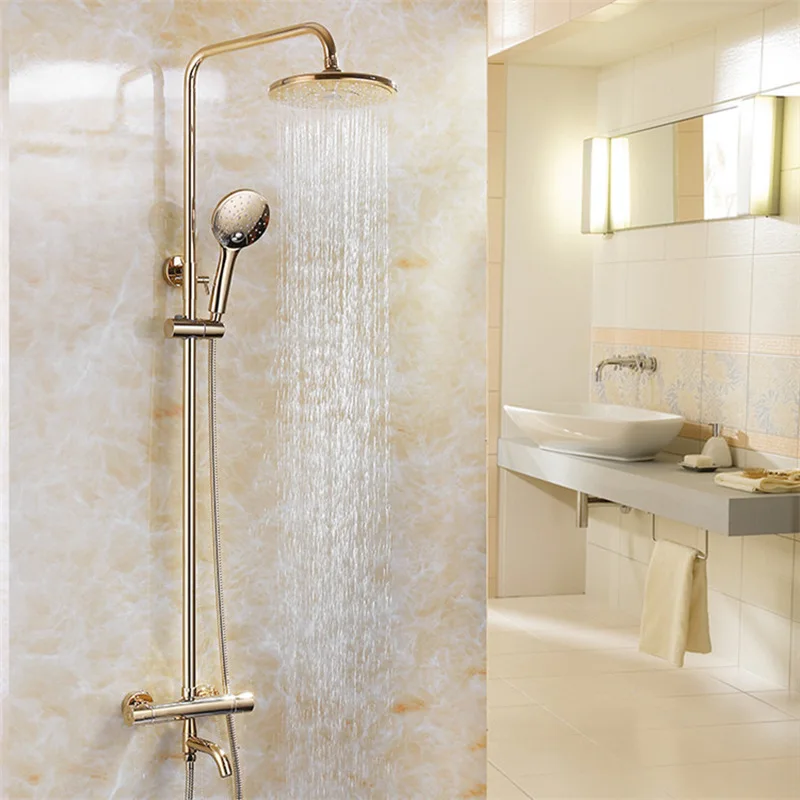 Send all wei yu on copper intelligent thermostat shower shower golden black three supercharged shower shower set
Send all wei yu on copper intelligent thermostat shower shower golden black three supercharged shower shower set