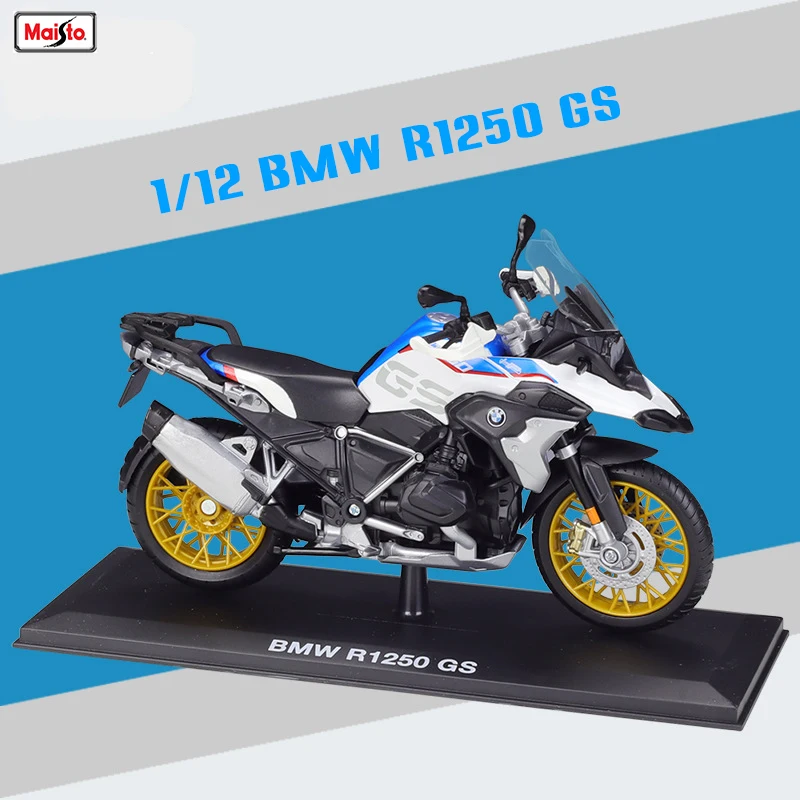 Оригинальная Авторизованная модель мотоцикла Maisto 1:12 с основанием BMW R1250 GS