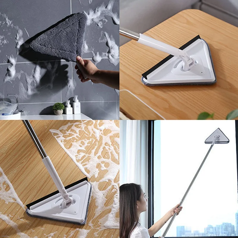 Triangle Mop Retractable Household Cleaning Lazy Magic Mop Microfiber Hand Wash Flat Mop Bathroom Glass Cleaner 360 Rotating
Triangle Mop Retractable Household Cleaning Lazy Magic Mop Microfiber Hand Wash Flat Mop Bathroom Glass Cleaner 360 Rotating