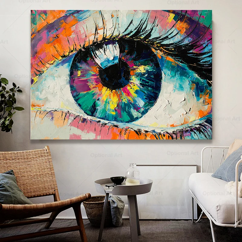 Abstract Art Colorful Eye Canvas Painting Wall Pictures For Living Room Wall Art Printed On Canvas Modern Decorative Pictures
Abstract Art Colorful Eye Canvas Painting Wall Pictures For Living Room Wall Art Printed On Canvas Modern Decorative Pictures