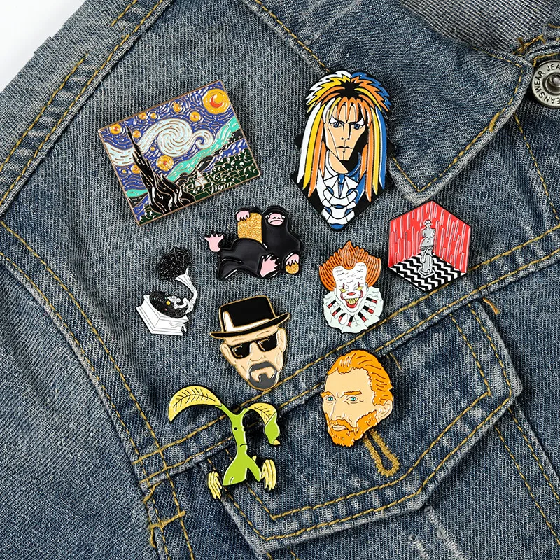 Humanities and Arts Enamel Lapel Pins Movie Music Painting Sculpture Brooches Badge for Bag Lapel Jewelry Gift for Friends
Humanities and Arts Enamel Lapel Pins Movie Music Painting Sculpture Brooches Badge for Bag Lapel Jewelry Gift for Friends