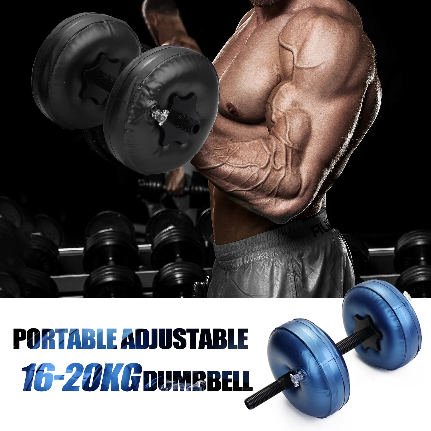 Adjustable Dumbbell Set Water-filled Dumbbell Heavey Weights Workout Exercise Fitness Equipment for Gym Home Bodybuilding
Adjustable Dumbbell Set Water-filled Dumbbell Heavey Weights Workout Exercise Fitness Equipment for Gym Home Bodybuilding