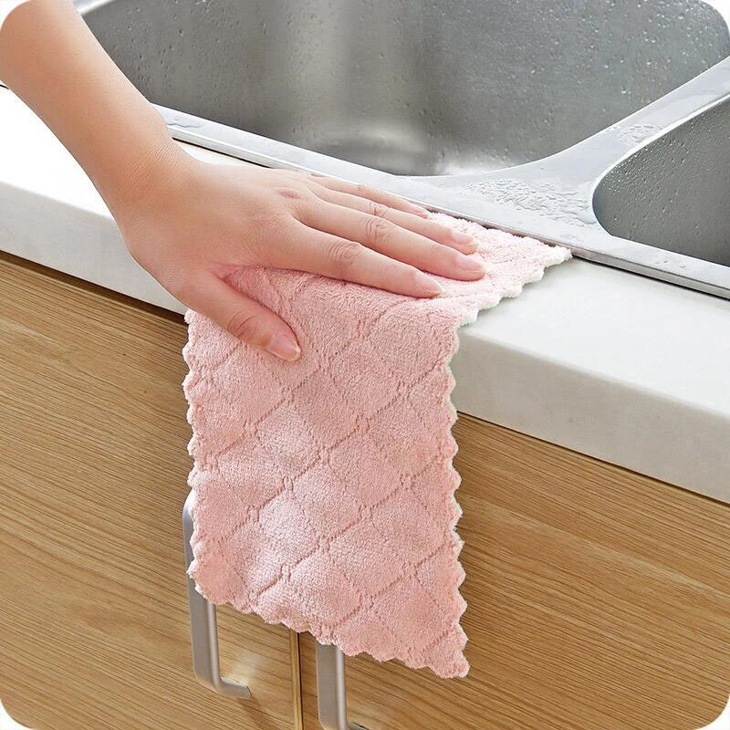 Household Kitchen Towels Absorbent Thicker Double-layer Microfiber Wipe Table Kitchen Towel Cleaning Dish Washing Cloth
Household Kitchen Towels Absorbent Thicker Double-layer Microfiber Wipe Table Kitchen Towel Cleaning Dish Washing Cloth