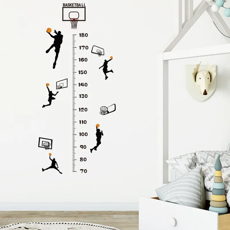 Cartoon Basketball Height Measure Wall Sticker For Kids Room Children Boy Room Decoration Height Chart Decals Wall Art Stickers
Cartoon Basketball Height Measure Wall Sticker For Kids Room Children Boy Room Decoration Height Chart Decals Wall Art Stickers