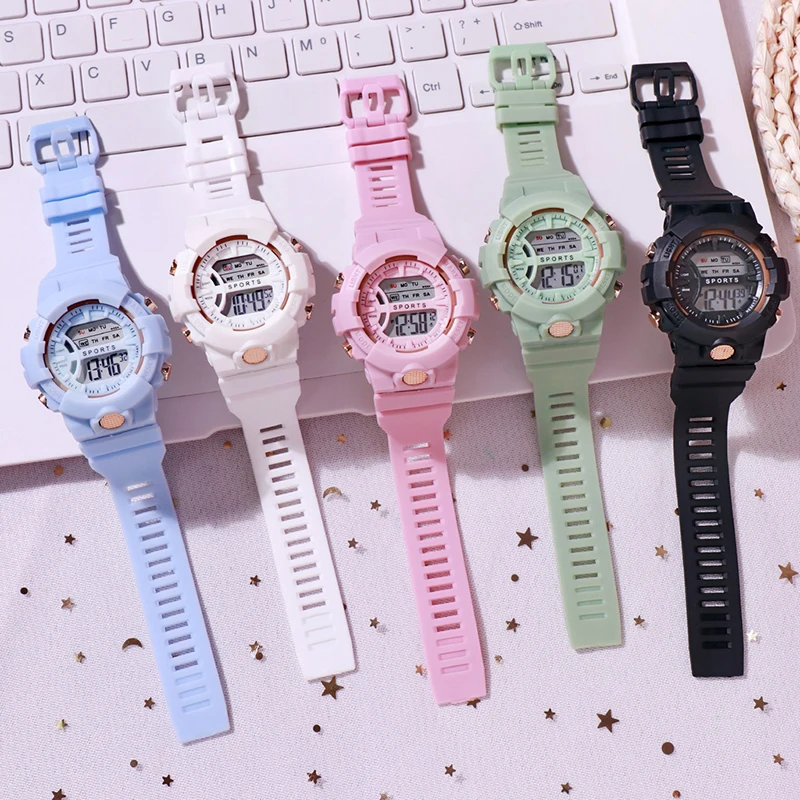 Fashion Waterproof LED Digital Watch Glow in the Dark Round Dial Wrist Watch for Casual Daily Kids Boys Girls A66
Fashion Waterproof LED Digital Watch Glow in the Dark Round Dial Wrist Watch for Casual Daily Kids Boys Girls A66