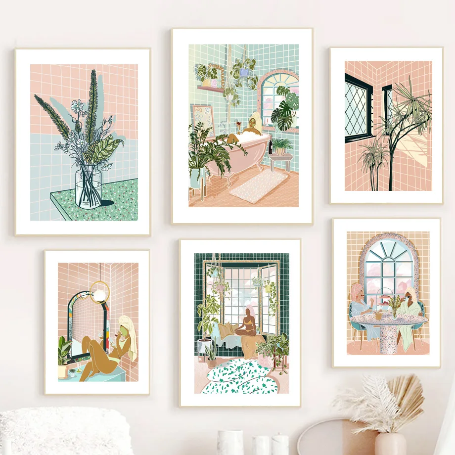 Tub Woman Bubble Bath Lady Tea Party Abstract Art Canvas Painting Nordic Posters And Prints Wall Pictures For Living Room Decor
Tub Woman Bubble Bath Lady Tea Party Abstract Art Canvas Painting Nordic Posters And Prints Wall Pictures For Living Room Decor