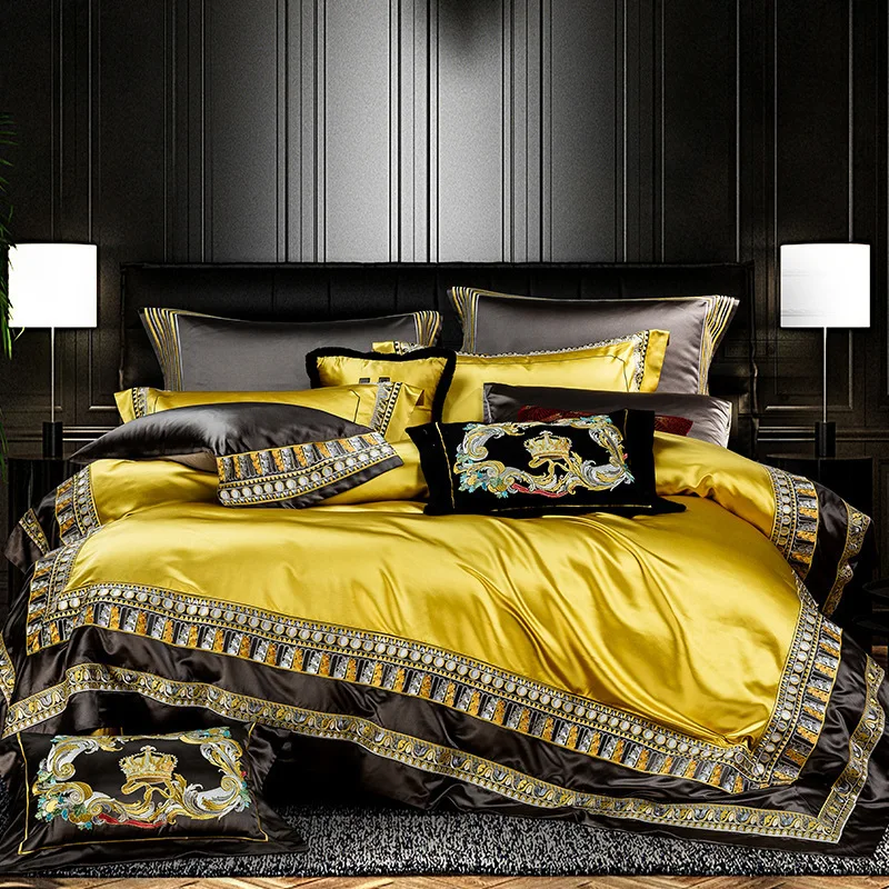 European Court Style Luxury Bedding Set Egypt Cotton Exquisite Embroidery Duvet Cover Sheet Pillowcase King Queen 4/6/8 PCS
European Court Style Luxury Bedding Set Egypt Cotton Exquisite Embroidery Duvet Cover Sheet Pillowcase King Queen 4/6/8 PCS
